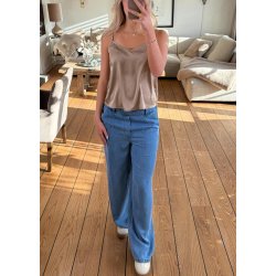 Frame Lisa Wide Mw Pants-light blue