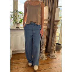 Frame Lisa Wide Mw Pants-light blue