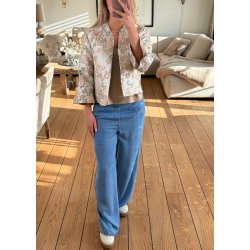 Frame Lisa Wide Mw Pants-light blue