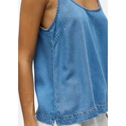Frame Singlet Denim Top - Light Blu