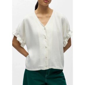 Frame V-neck Top- cloude dancer