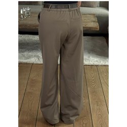 Freddy Wide Pants- Nougat Brown