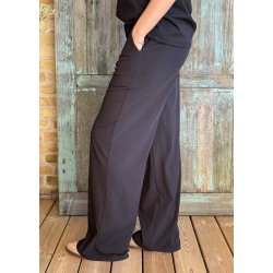 Frede Wide Pants- Black