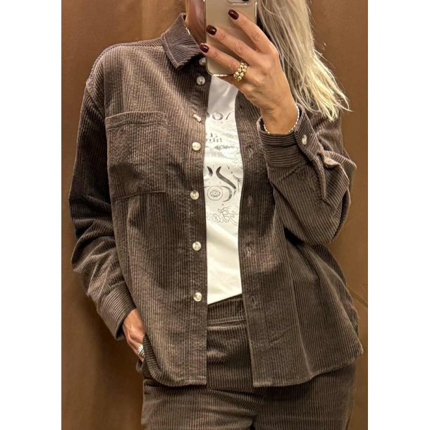 Gala Ls Lo Shirt- Seal Brown