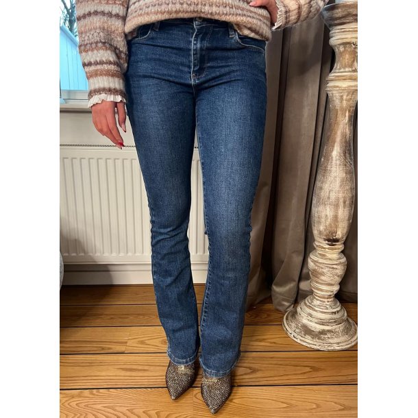 Goodies Flare  Push Up Jeans- Blue 