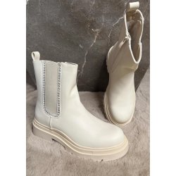 Gowin Ankle Boots- Beige