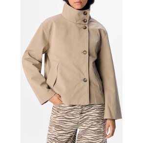 Gro Re Short Jacket-Desert taupe