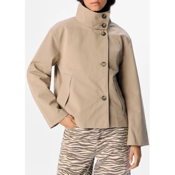 Gro Re Short Jacket-Desert taupe