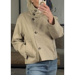 Gro Re Short Jacket-Desert taupe