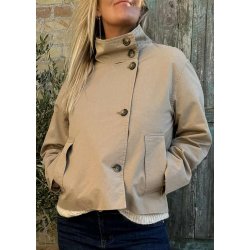 Gro Re Short Jacket-Desert taupe