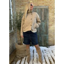 Gro Re Short Jacket-Desert taupe