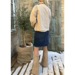 Gro Re Short Jacket-Desert taupe