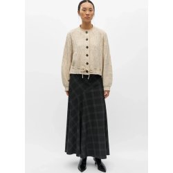 Gunvi L/S Knit Cardigan- Macadamia Melange