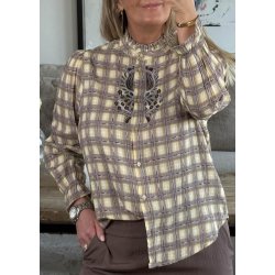 Hallie Check Shirt-Check