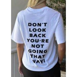 Heda Loose T-shirt- White black