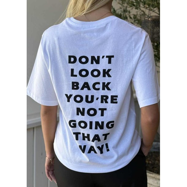 Heda Loose T-shirt- White black