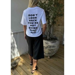 Heda Loose T-shirt- White black