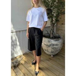 Heda Loose T-shirt- White black