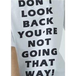 Heda Loose T-shirt- White black