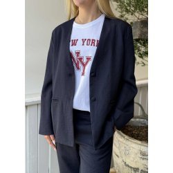 Heda Loose T-shirt- White bordeaux