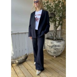 Heda Loose T-shirt- White bordeaux