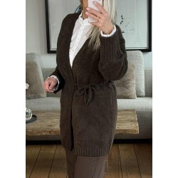 Hemma  Cardigan- Mocha Brown