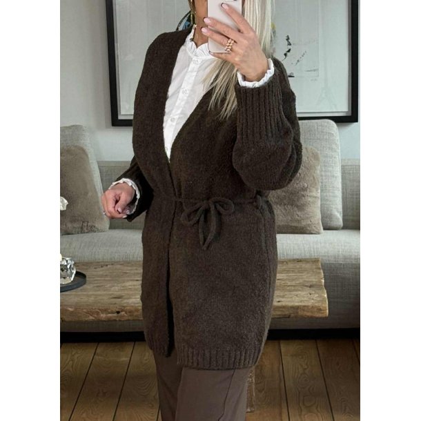 Hemma  Cardigan- Mocha Brown