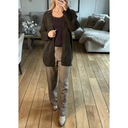Hemma  Cardigan- Mocha Brown