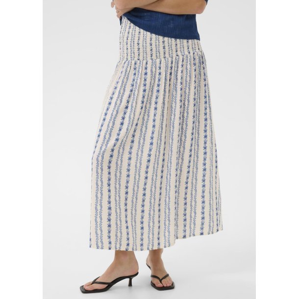 Hollie Skirt- bluewhite Graphic