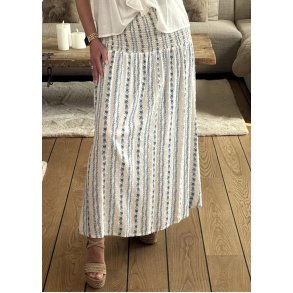 Hollie Skirt- bluewhite Graphic