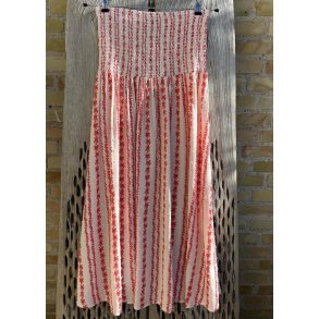 Hollie Skirt- Coralwhite Graphic