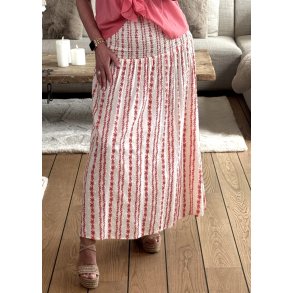 Hollie Skirt- Coralwhite Graphic