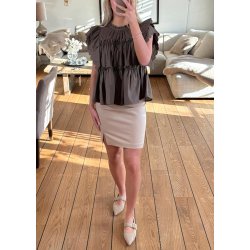 Lisa Mw Mini Skirt- Humus- col