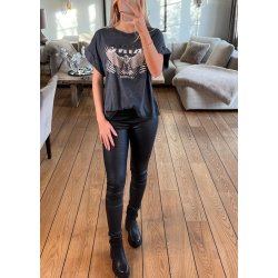 Belle Mw Coated Legging- Black