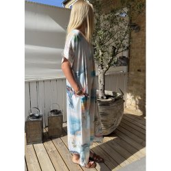 Ibiza Loose Pocket Dress- Turkis