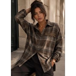 Iconic Check Shirt- Brown PRE-ORDRE UGE 44