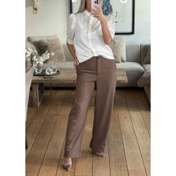 Inela Tailored Wide Pants-Cocoa Brown