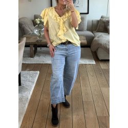 Ines Fringles Blouse- Yellow