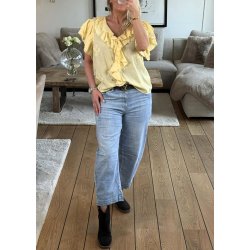 Ines Fringles Blouse- Yellow