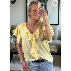 Ines Fringles Blouse- Yellow