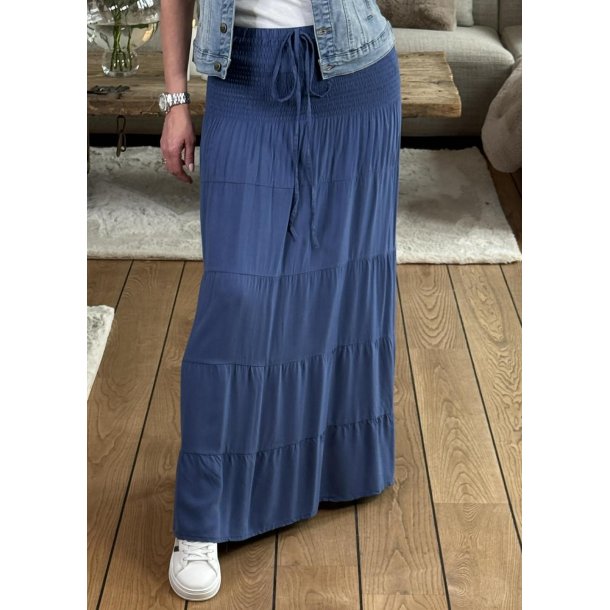 Iris Skirt Dress- Denim Blue