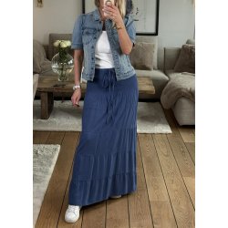 Iris Skirt Dress- Denim Blue