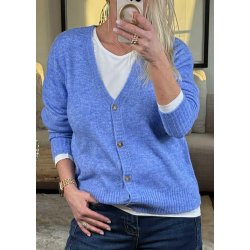 Iris V-neck Cardigan- Ultramarine