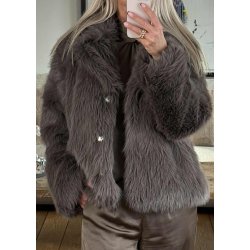 Isadora Hairy l/s Lo Coat- Magnet