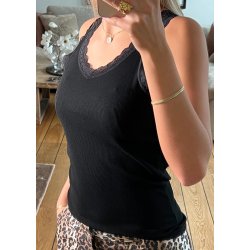 Italy V-neck Top- Black