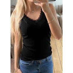 Italy V-neck Top- Black