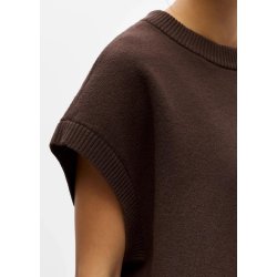 Itone S/L Knit Vest- Seal Brown