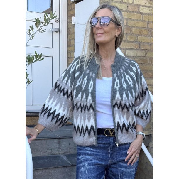 Jaade Diana  Knit Cardigan-Gun