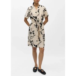 Jacira ss Shirt Dress- Sandshell bl