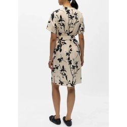 Jacira ss Shirt Dress- Sandshell bl